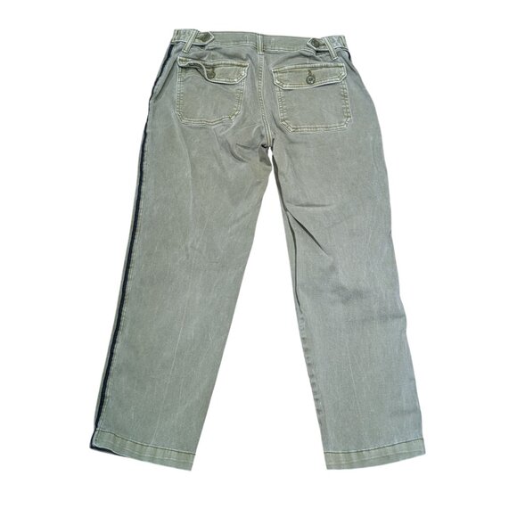 Lucky Brand Womens Olive Utility Pants Size 6/28x26 Cotton Blend Relaxed Fit - Picture 3 of 11
